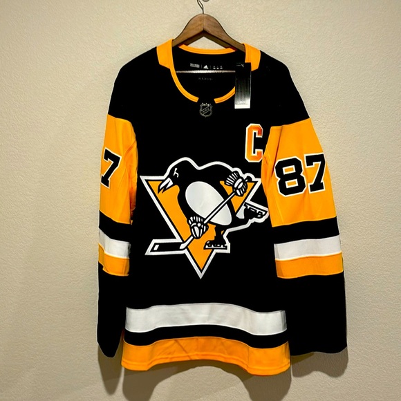 Adidas Authentic Pittsburgh Penguins NWT Jersey #87 Sidney Crosby. Size 60 XXXL